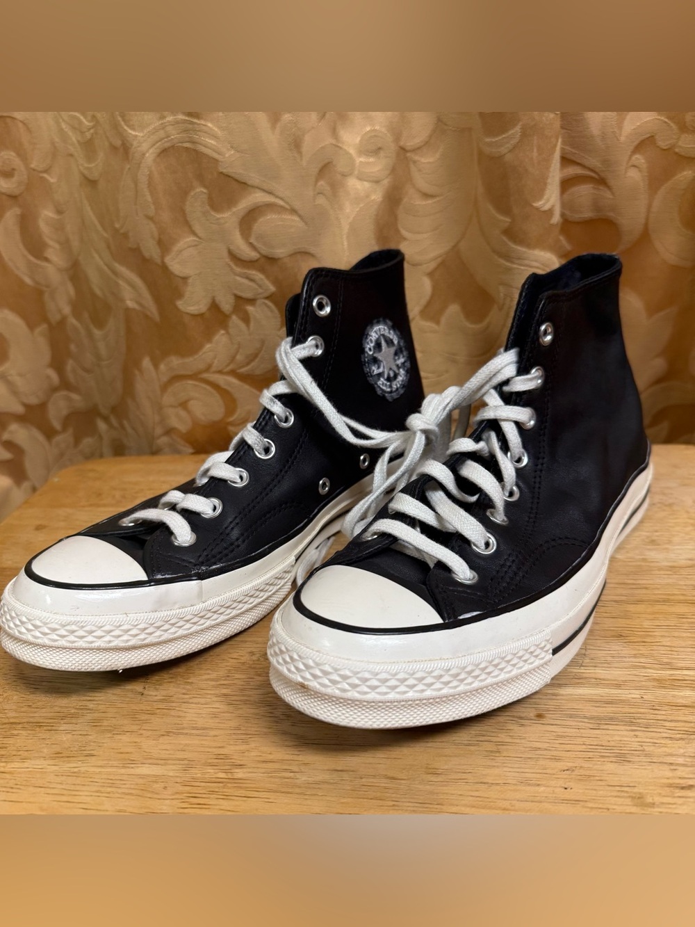 Converse Leather Chuck Taylor 70 High Houndstooth Shine sneakers in  Size 8M/10W